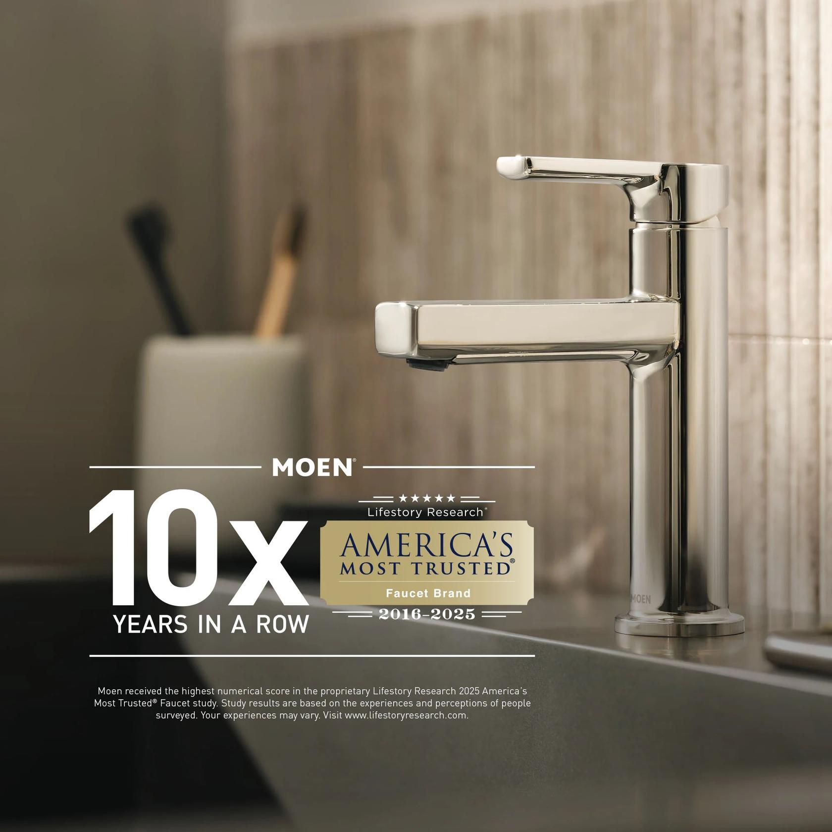 MOEN Rinza 84629SRN Widespread Double Handle Bathroom Faucet in Spot Resist Brushed Nickel