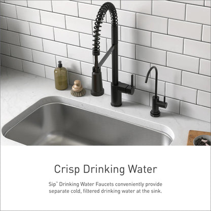 MOEN SIP F7600SRS  Single Handle Deck-Mount Filtered Kitchen Faucet in Spot Resist Stainless