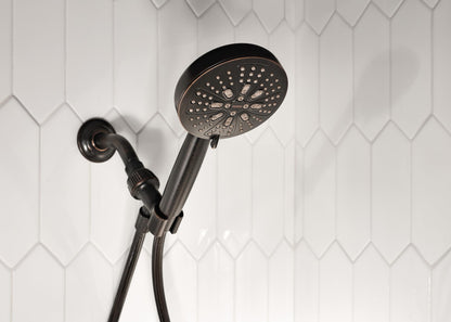 Moen Mediterranean Bronze Hydro Energetix High Pressure Shower Head with Handheld Sprayer Featuring 8 Spray Settings, 200H0BRB