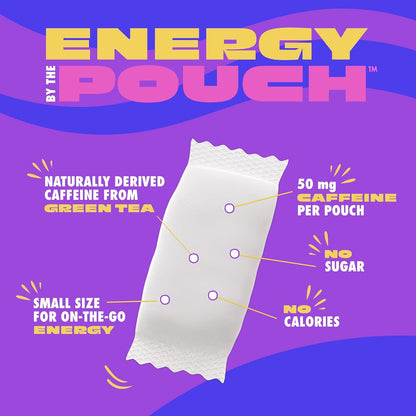 MOJO Energy Pouches 50 mg Caffeine Liquid-Free On-The-Go Energy Boost - 15 Count