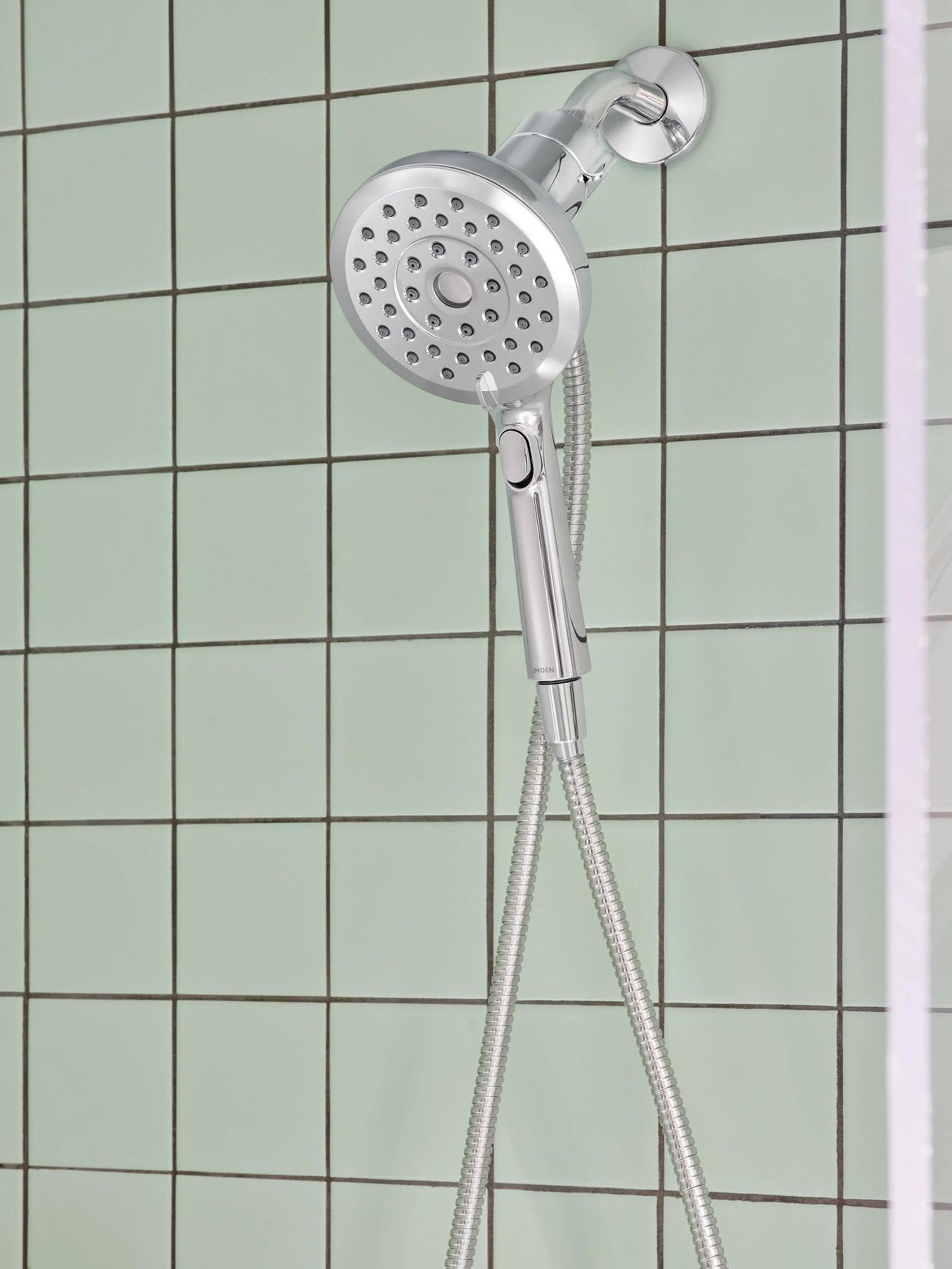 Moen Verso Chrome Handshower, Detachable Round Shower Head with Magnetix Docking System and 60" Hose, 220H2