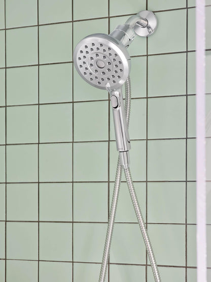 Moen Verso Chrome Handshower, Detachable Round Shower Head with Magnetix Docking System and 60" Hose, 220H2