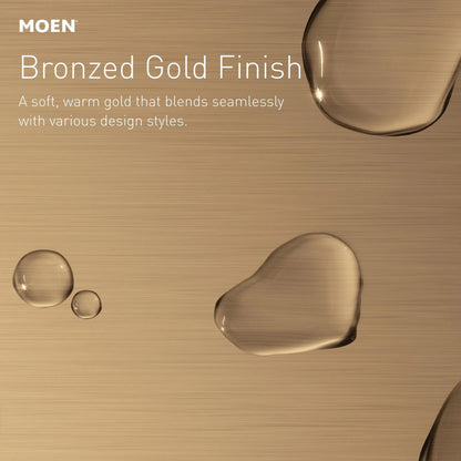 MOEN Ronan 82021BZG Single Handle 6-Spray Tub and Shower Faucet with 1.75 GPM Magnetix Rain shower in. Bronzed Gold (Valve Included)