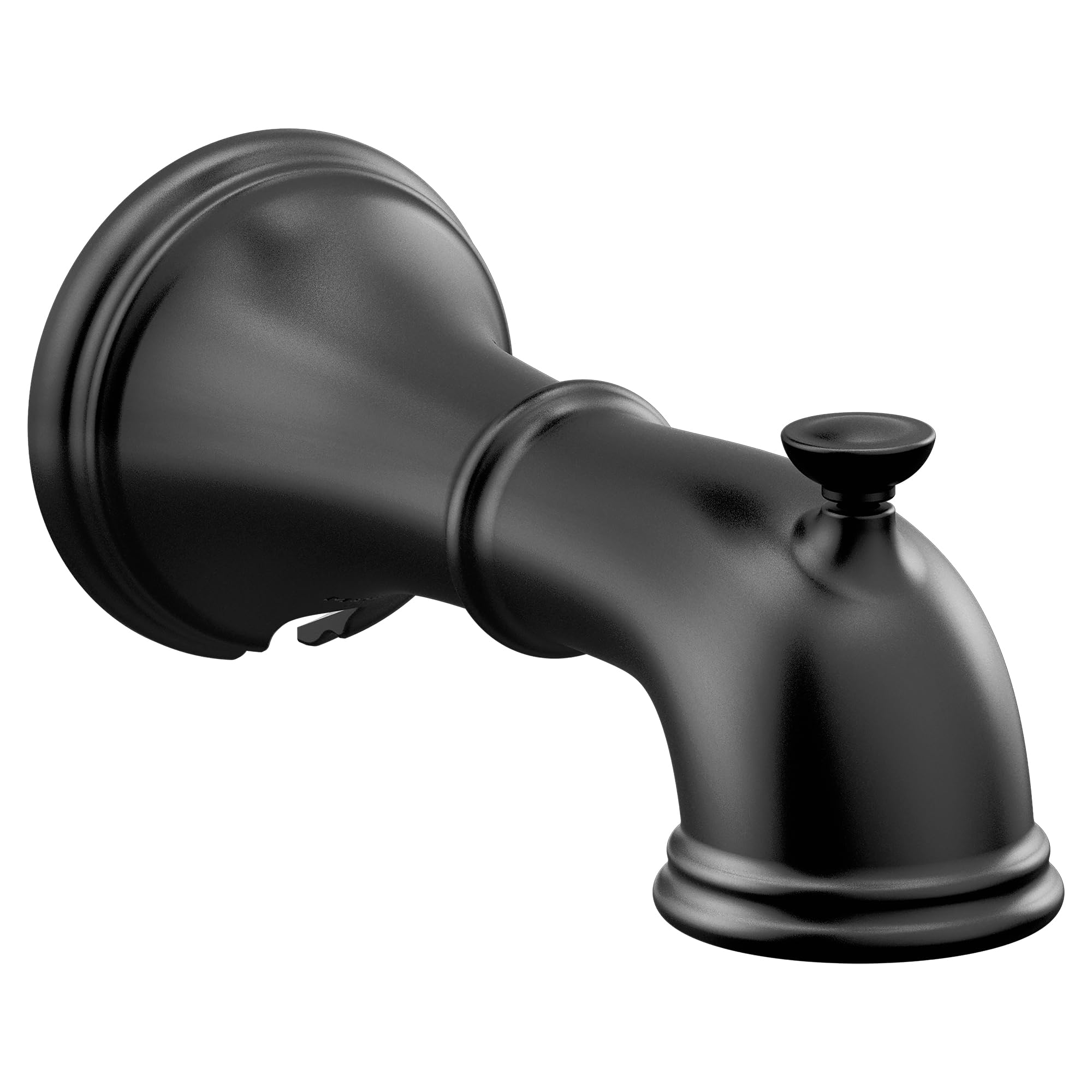 MOEN Belfield 185820BL 1/2-Inch Slip-Fit 7-3/4-Inch Diverter Tub Spout in Matte Black