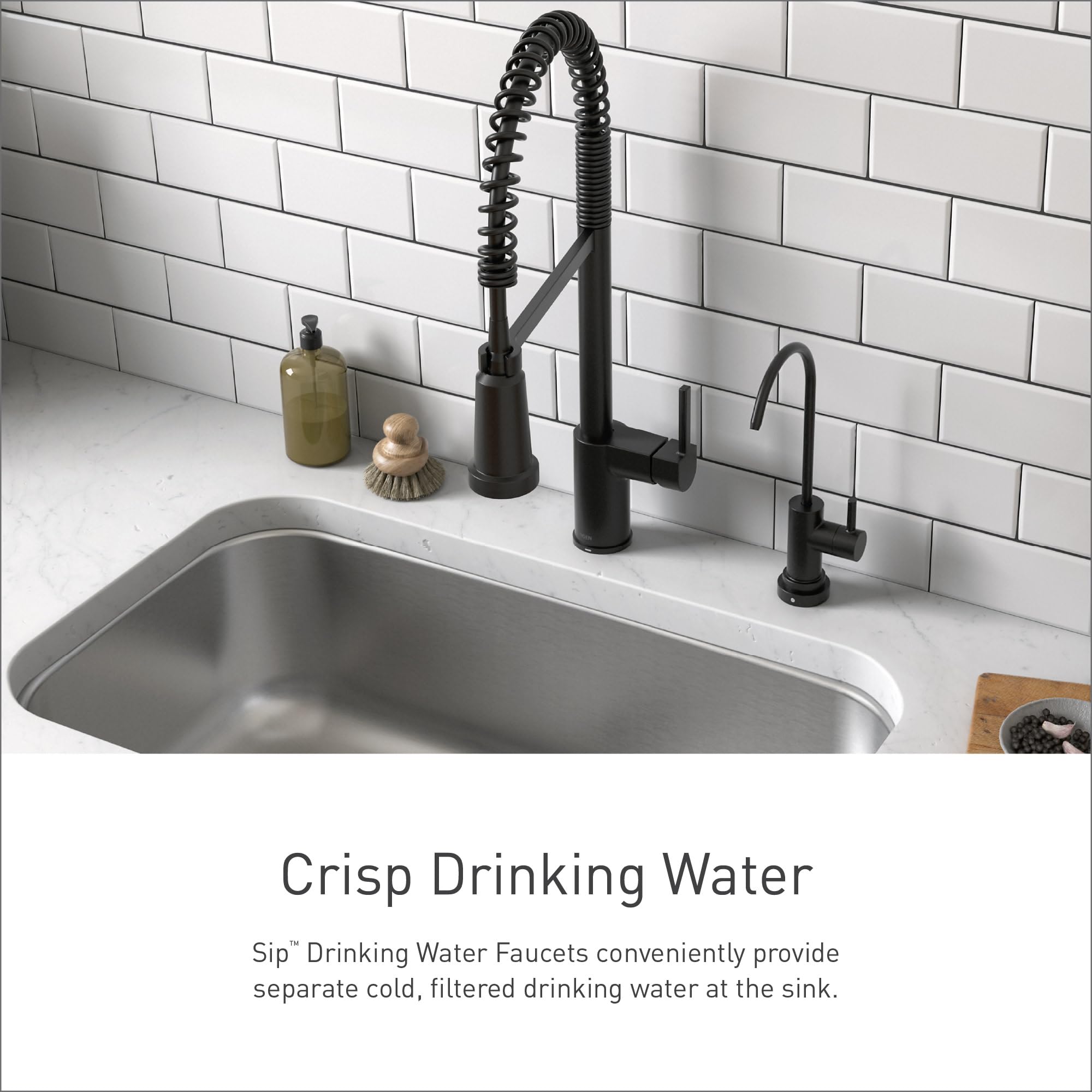 MOEN Sip F7620BL Traditional Drinking Water Beverage Faucet in Matte Black
