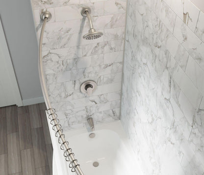 Moen DN2160OWB 54 to 72-Inch Adjustable Length Curved Shower Rod, Old World Bronze