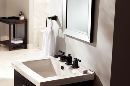 MOEN Boardwalk TV6220BRB Two-Handle High Arc Widespread Bathroom Sink Faucet in Mediterranean Bronze (Valve Included)