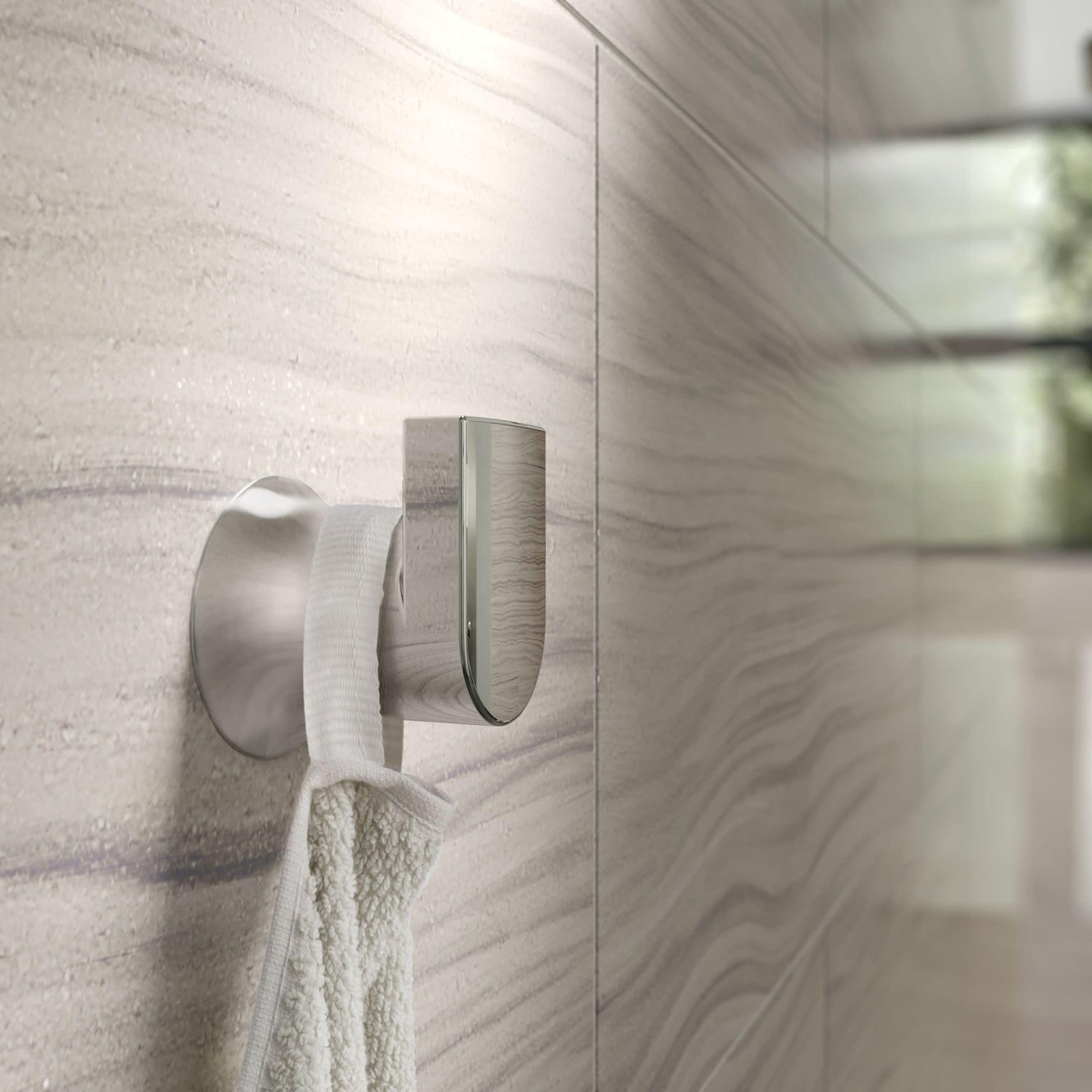 Moen Genta LX Modern Single Robe Hook or Towel Hanger for Kitchen or Bathroom, Chrome, BH3803CH