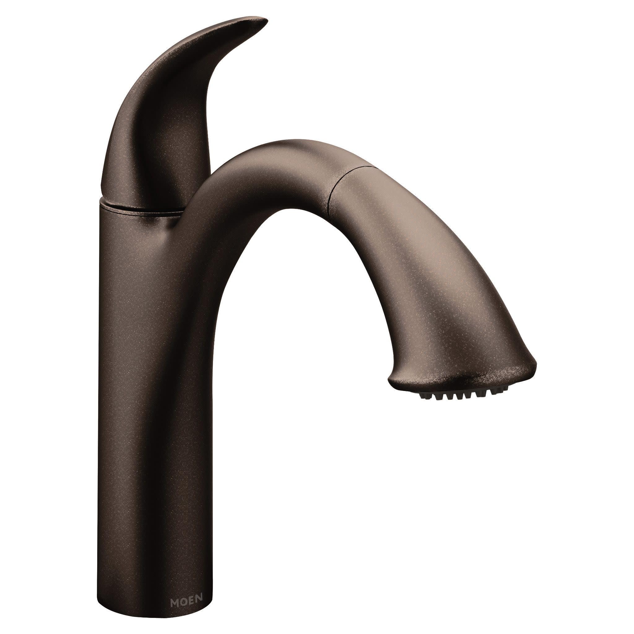MOEN Camerist 7545ORB One-Handle Single Hole Kitchen Faucet with Pullout Spout in Oil-Rubbed Bronze (Deck Plate Included)
