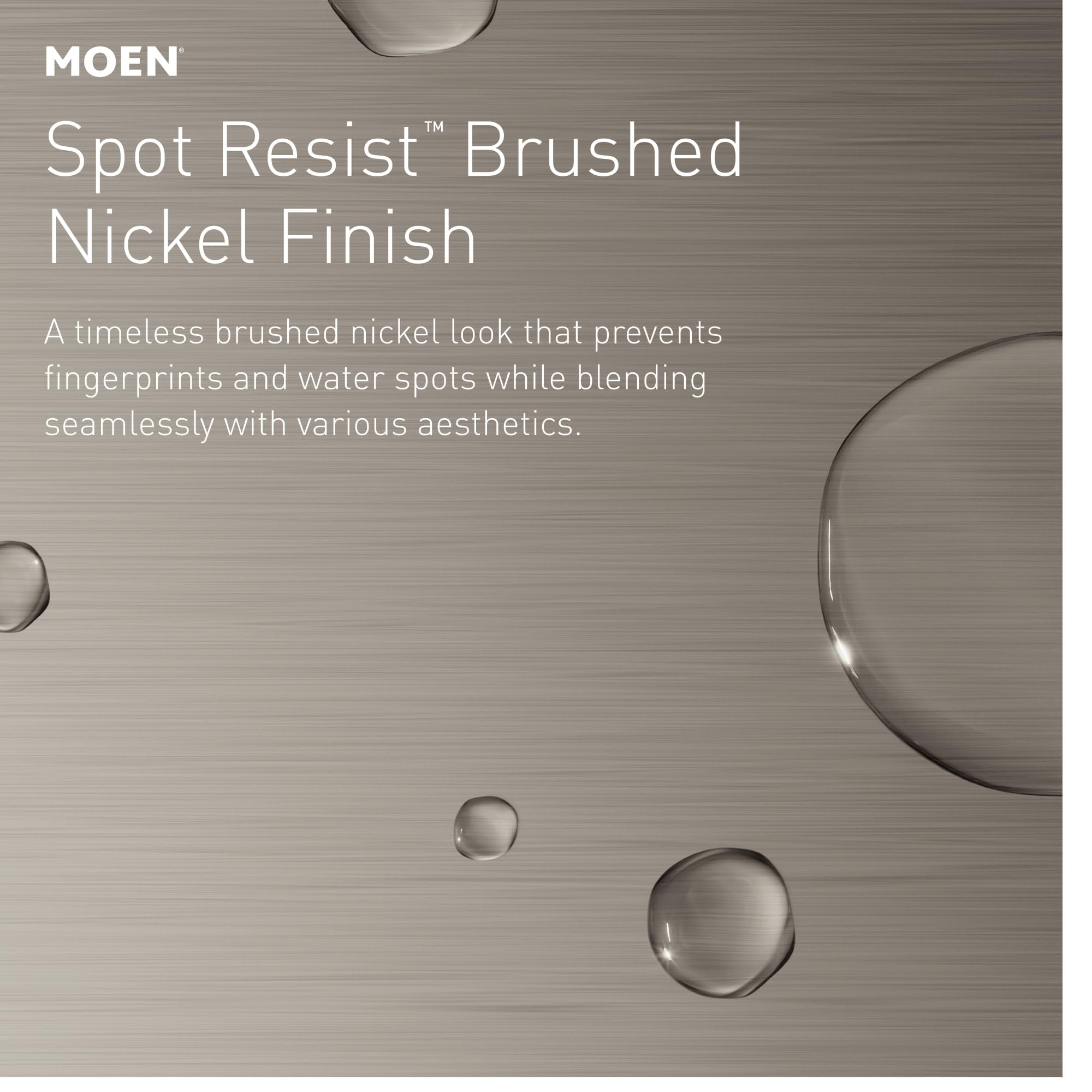 Moen Attune Shower Head with Handheld Sprayer, 6 Handheld Shower Head Spray Settings, Spot Resist Brushed Nickel Finish, 218H0SRN