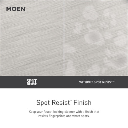 Moen Verso 9-Inch Round Rain Shower Head with Infiniti Dial and Magnetix Docking, Adjustable High-Pressure Rainfall Shower, Spot Resist Brushed Nickel, 220R2SRN