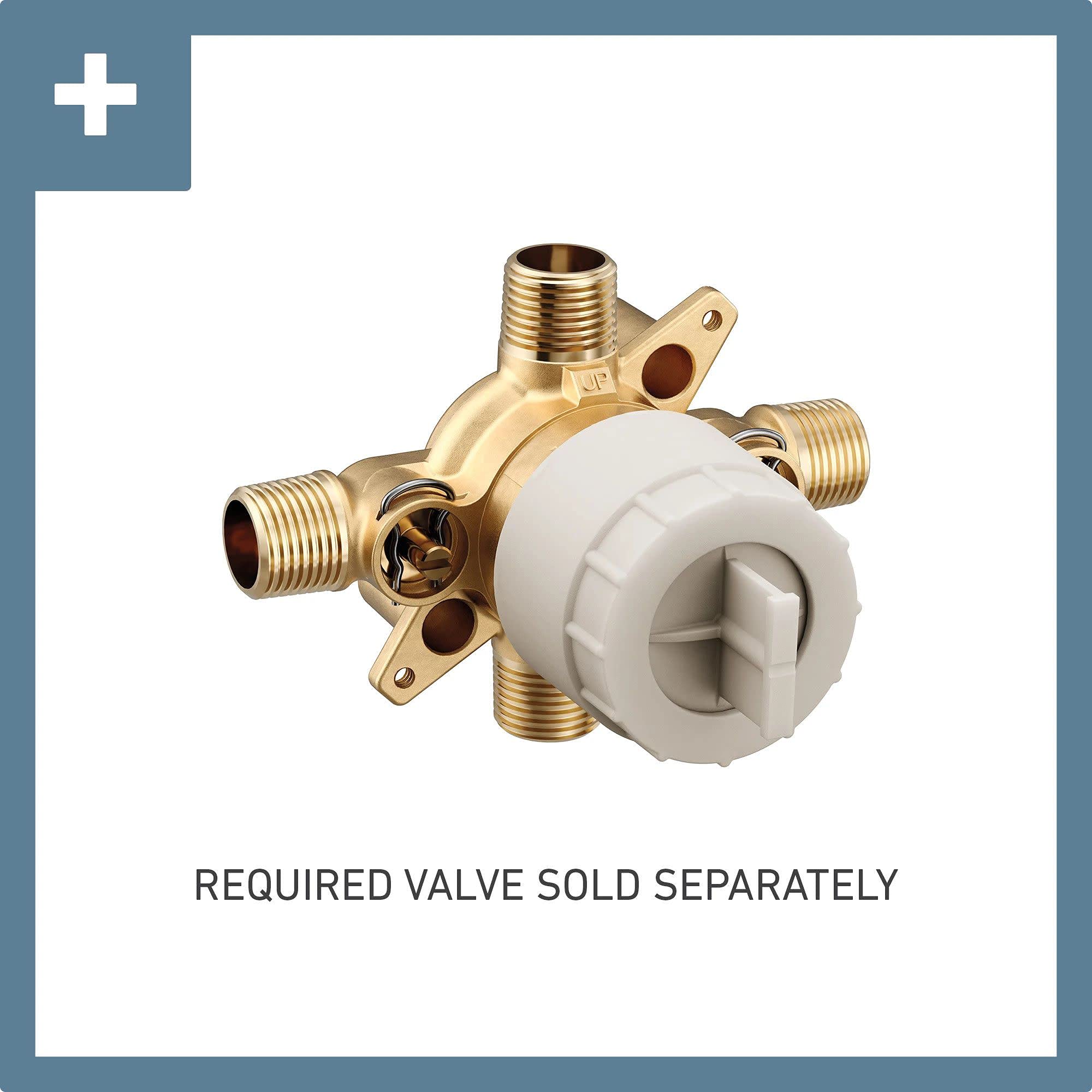 MOEN Brantford UT2152NHBN M-CORE 2-Series One-Handle Shower Trim without Showerhead in Brushed Nickel (Valve Required)
