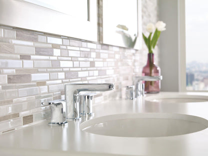 MOEN Rizon T6920 Two-Handle Widespread Bathroom Faucet Trim in Chrome (Valve Required)