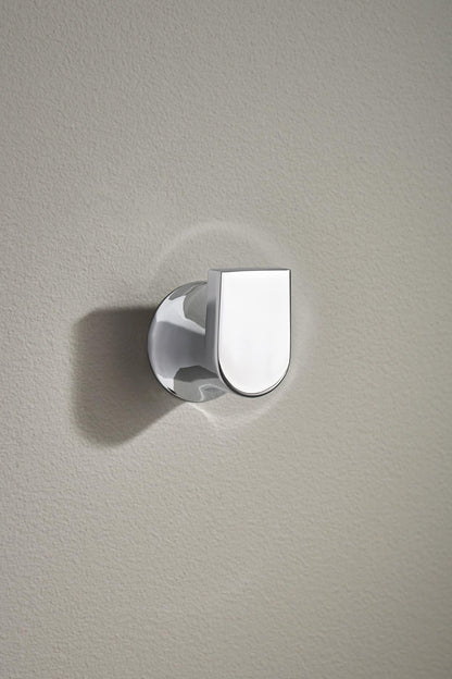 Moen Genta LX Modern Single Robe Hook or Towel Hanger for Kitchen or Bathroom, Chrome, BH3803CH