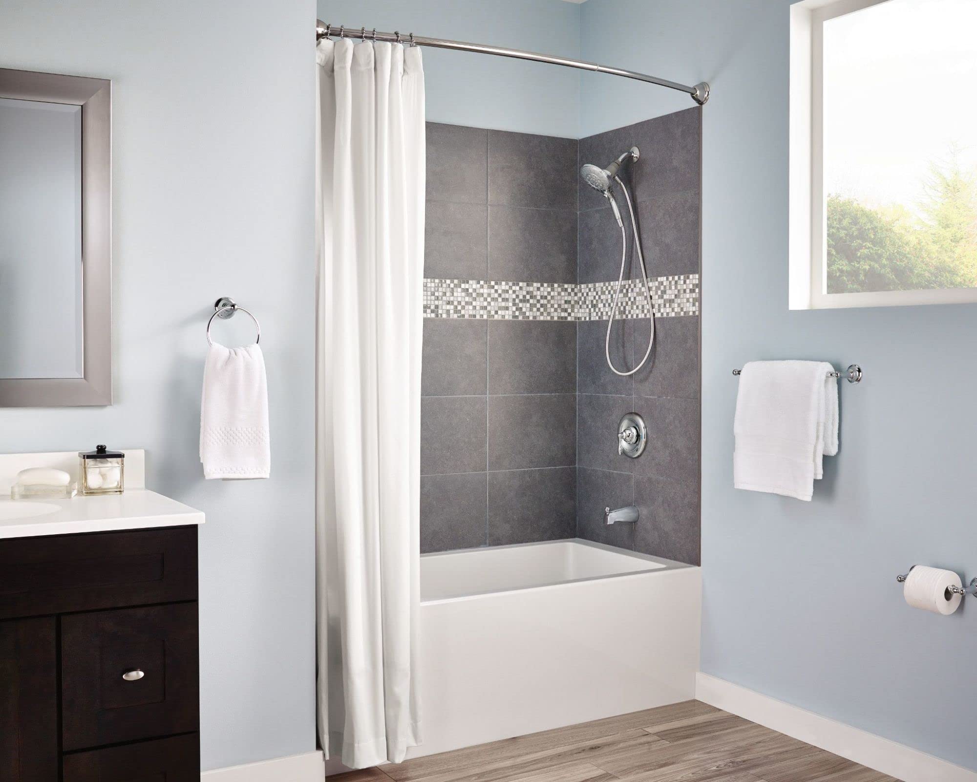 Moen Shower Curtain Rings in Chrome 12-Pack SR2201CH