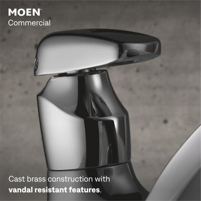 MOEN M-Press 8884 One-Handle Single-Hole Metering Bathroom Sink Faucet in Chrome
