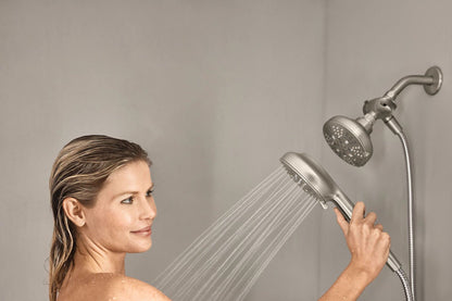 Moen Hydro Energetix High Pressure Dual Shower Head with Handheld Spray Combo, Spot Resist Brushed Nickel Finish, 200C0SRN