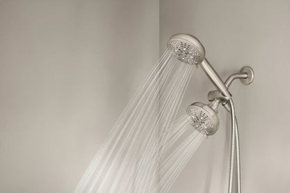 Moen Hydro Energetix High Pressure Dual Shower Head with Handheld Spray Combo, Spot Resist Brushed Nickel Finish, 200C0SRN