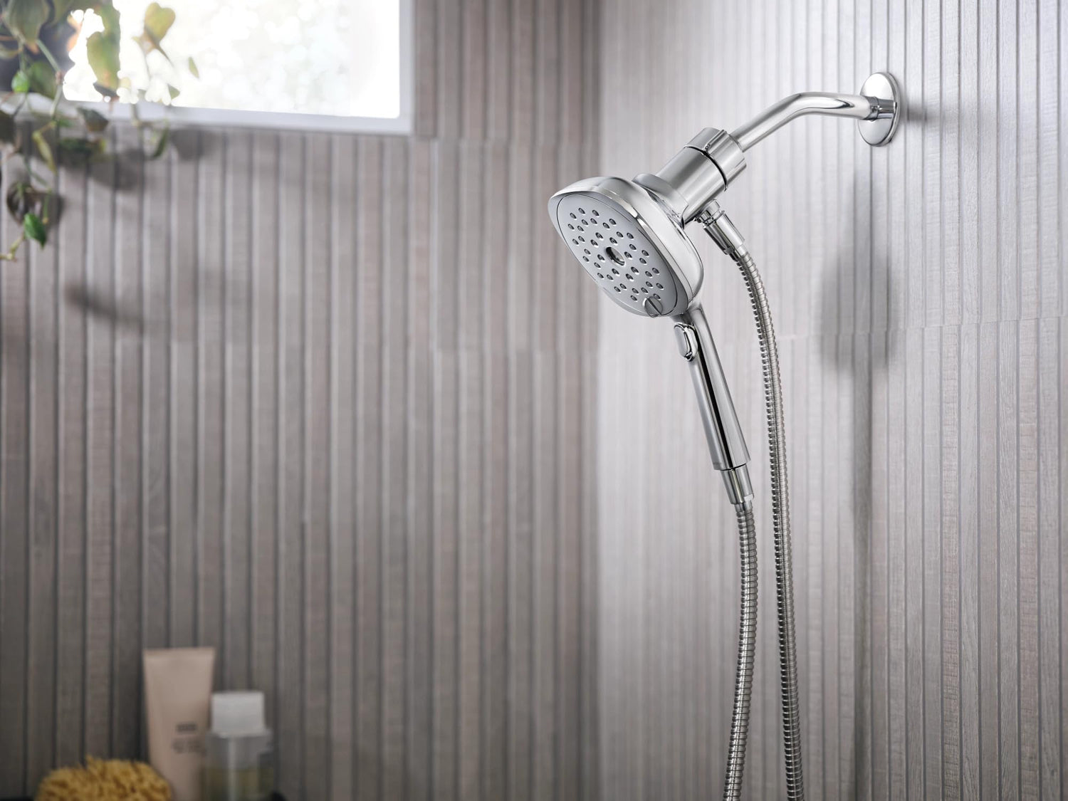 MOEN Verso 220H5 Infiniti Dial Square Handheld Shower, 5-Inch Diameter Spray Head in Chrome