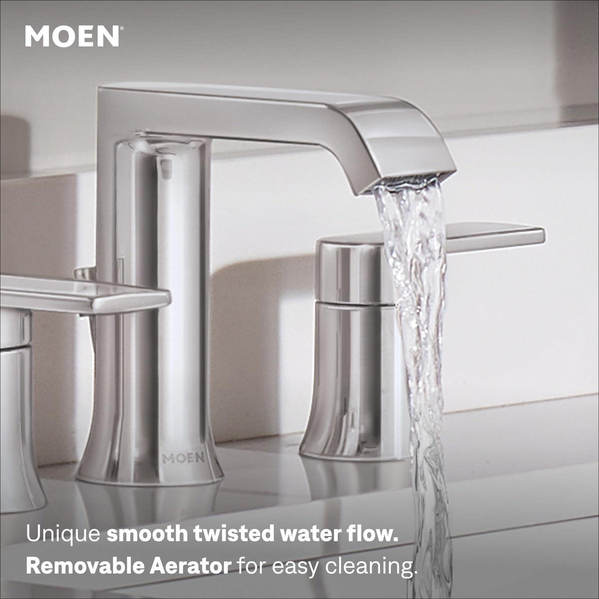 MOEN Genta LX TV6708 Widespread Bathroom Faucet Polished Chrome (Valve Included)
