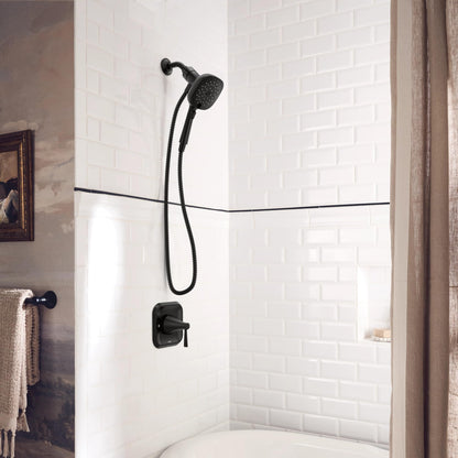MOEN Ronan 82023BL One-Handle 6-Function Magnetix Handheld Shower Faucet in Matte Black (Valve Included)