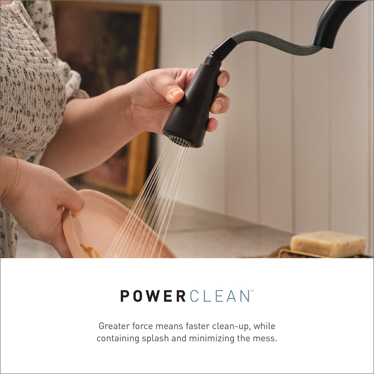 MOEN Renzo CA87316C One-Handle Pullout Kitchen Sink Faucet with 2-Spray, Chrome