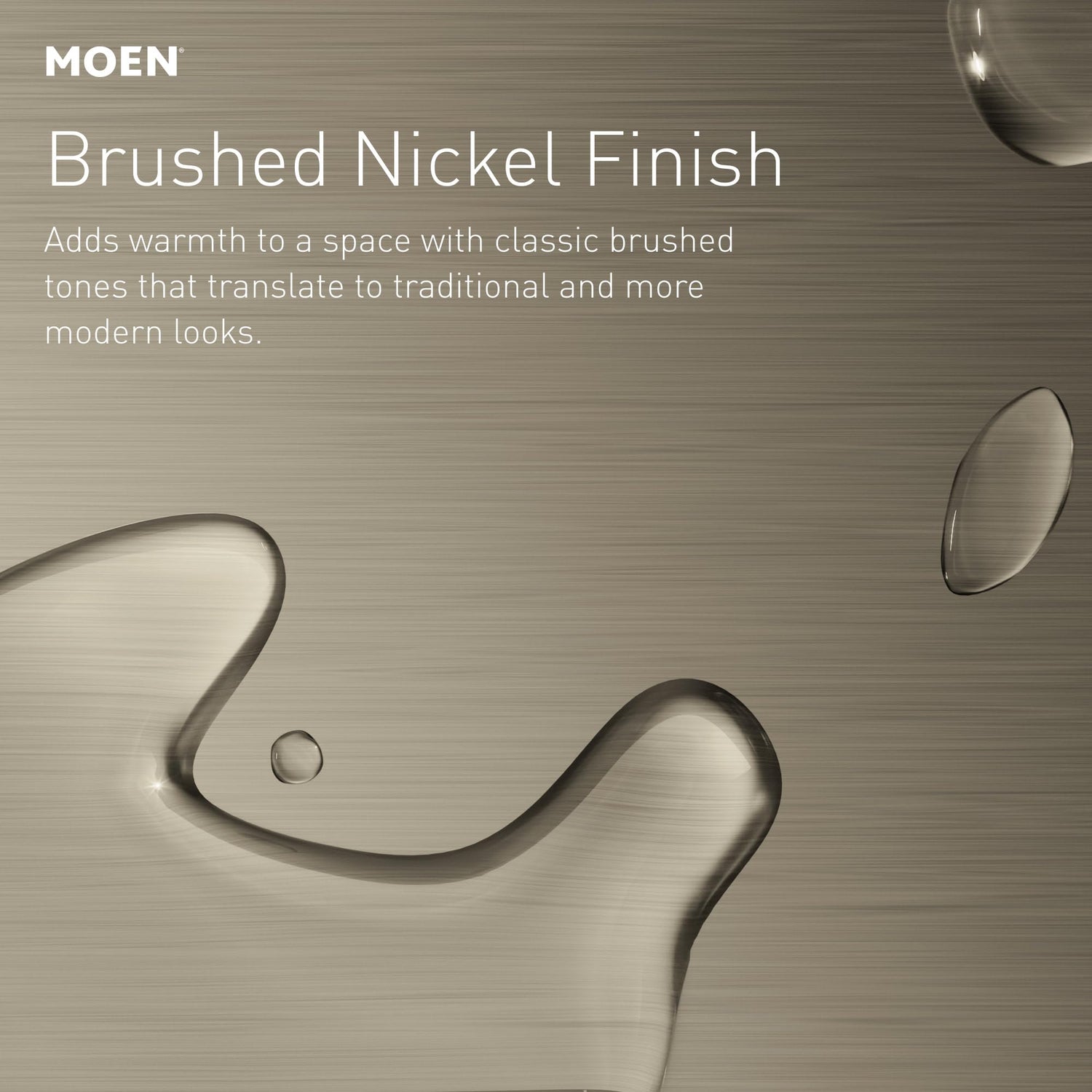 Moen Shower Arm With 1/2-Inch IPS Connections, 6-Inch, Brushed Nickel, 10154BN