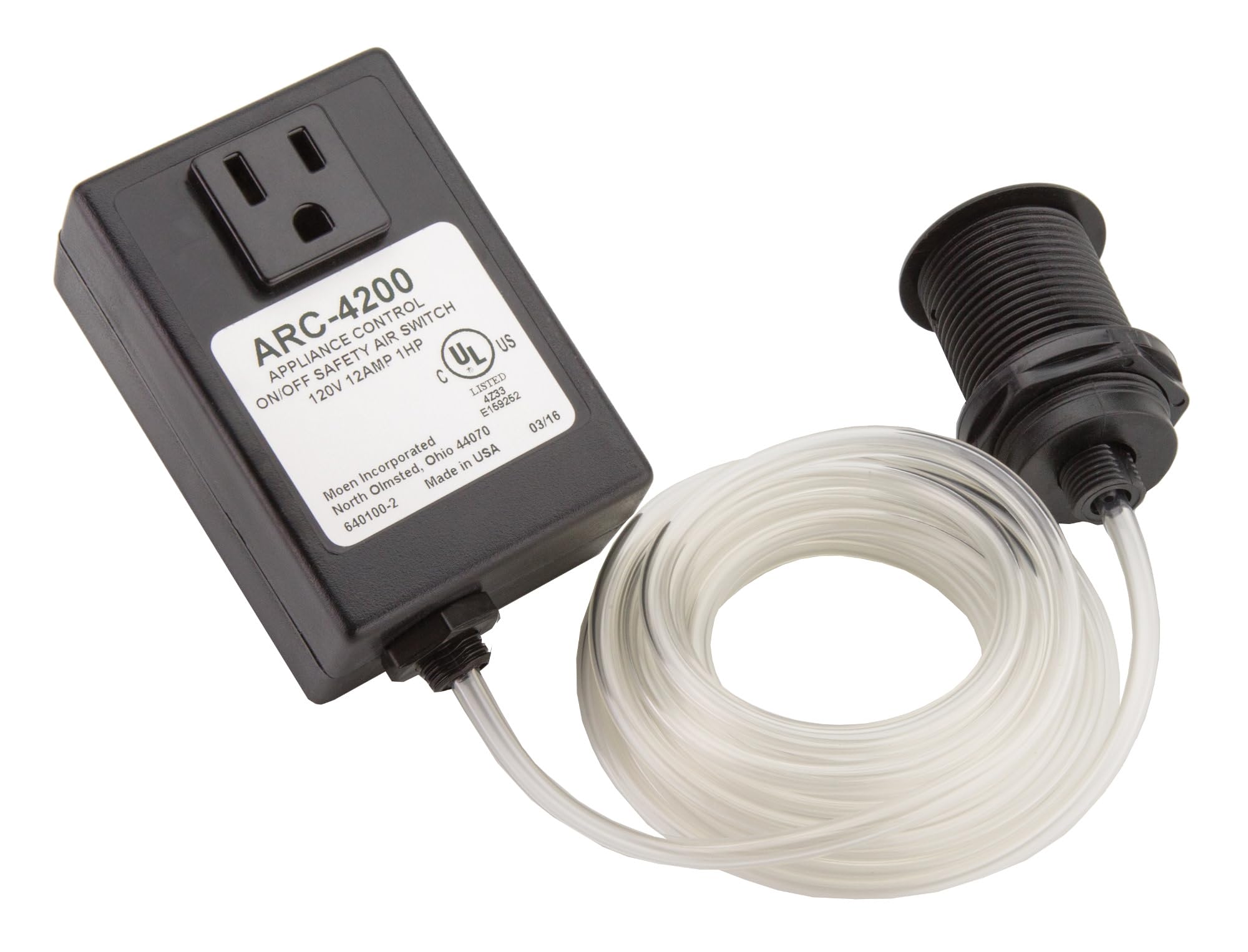 Moen Chrome and Spot Resist Stainless Air Switch With Controller, ARC-4200-CHSRS