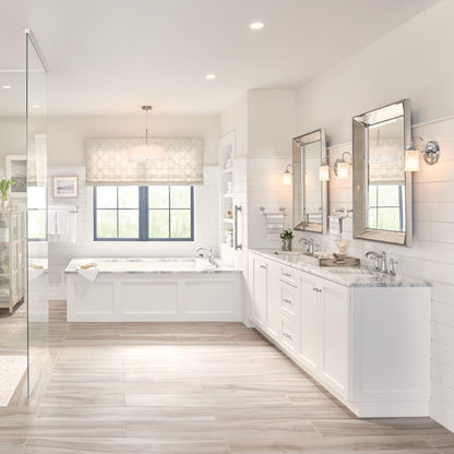 MOEN Belfield TV6405BN Two-Handle Widespread Bathroom Faucet Trim Kit in Brushed Nickel (Valve Included)