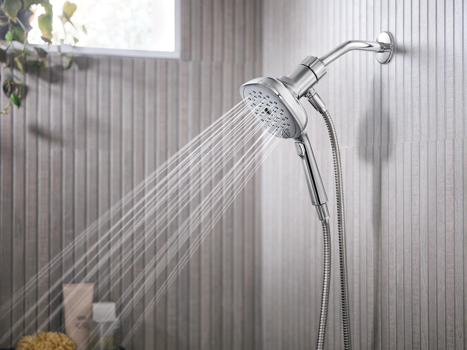 MOEN Verso 220H5 Infiniti Dial Square Handheld Shower, 5-Inch Diameter Spray Head in Chrome