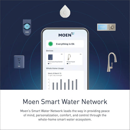 MOEN Cia 7622EVC Single-Handle Smart Touchless Pull Down Sprayer Kitchen Faucet with Voice Control and Power Clean in Chrome