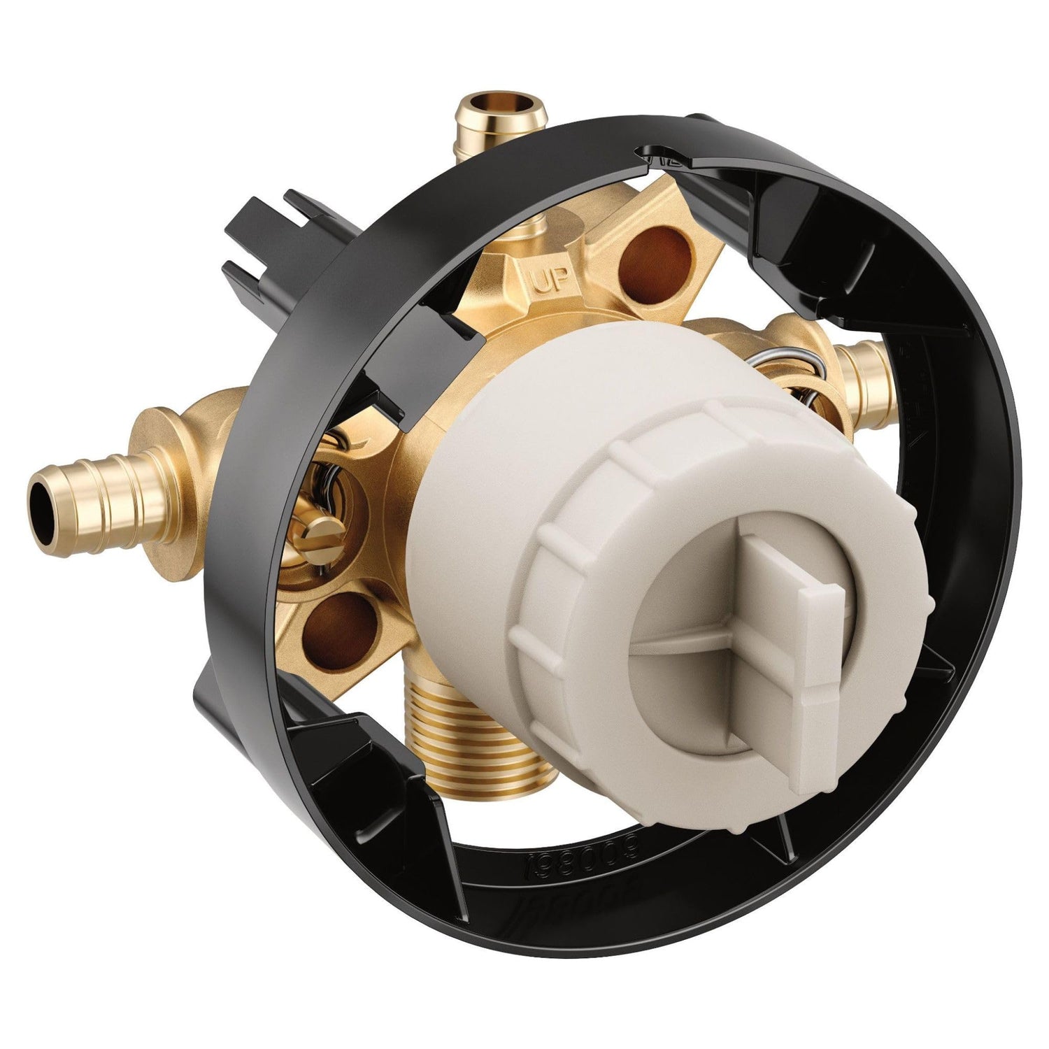 MOEN U140XS M-CORE 4-Port Rough-In Valve with 1/2" Crimp Ring PEX Connections and Stops
