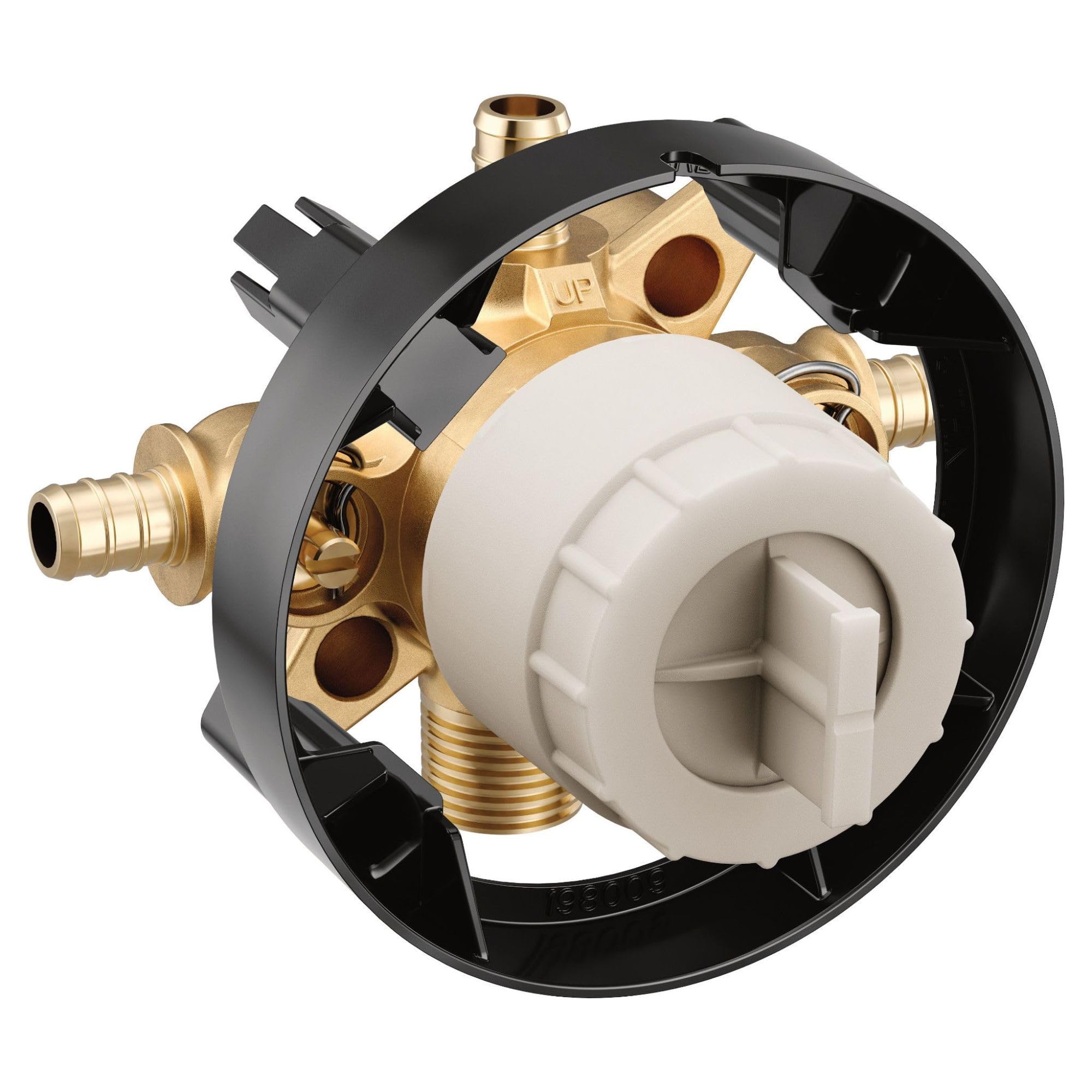 MOEN U140XS M-CORE 4-Port Rough-In Valve with 1/2" Crimp Ring PEX Connections and Stops