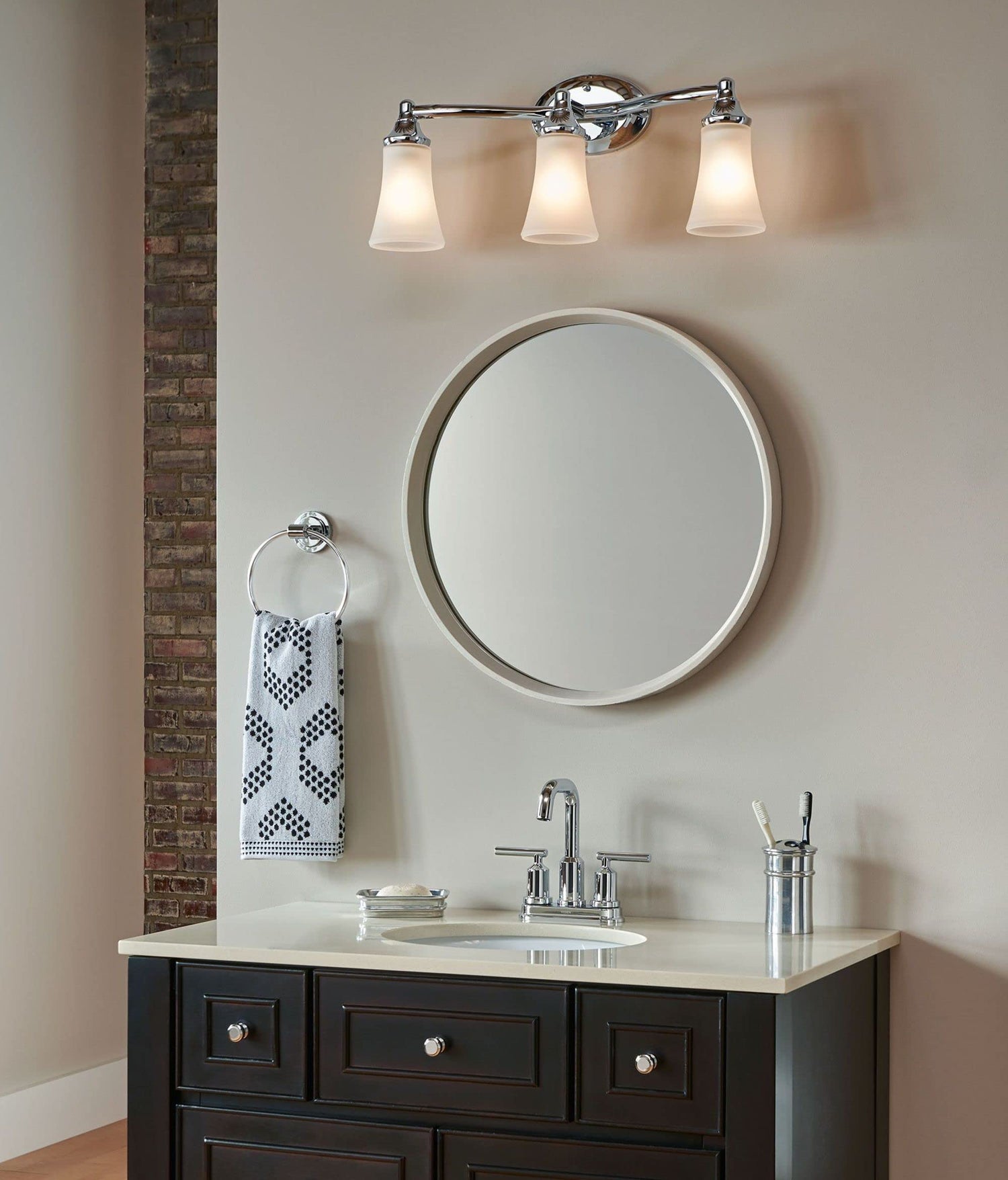 Moen WS84228 Two-Handle High Arc Bathroom Faucet, Chrome