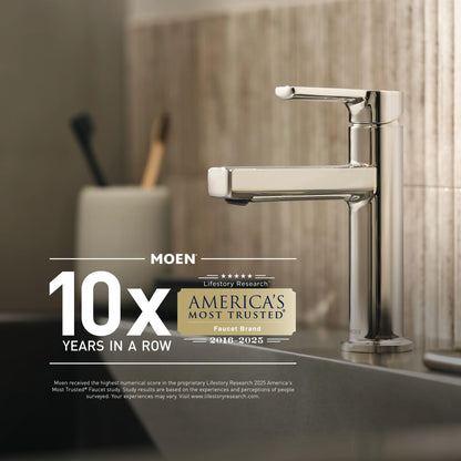 Moen Donnor Collection Chrome 6.25-Inch Diameter Wall Mount Contemporary Bathroom Hand-Towel Ring, P5860
