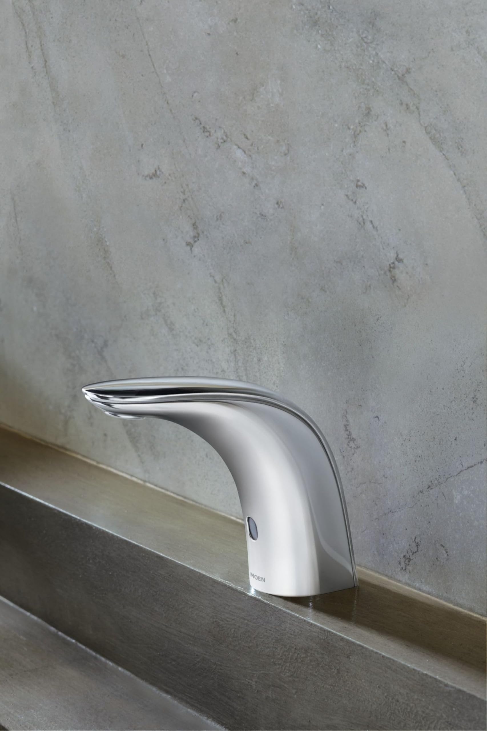 MOEN Commercial M-POWER 8553AC Touchless Single-Hole Non-Mixing Bathroom Faucet in Chrome (Drain Required)