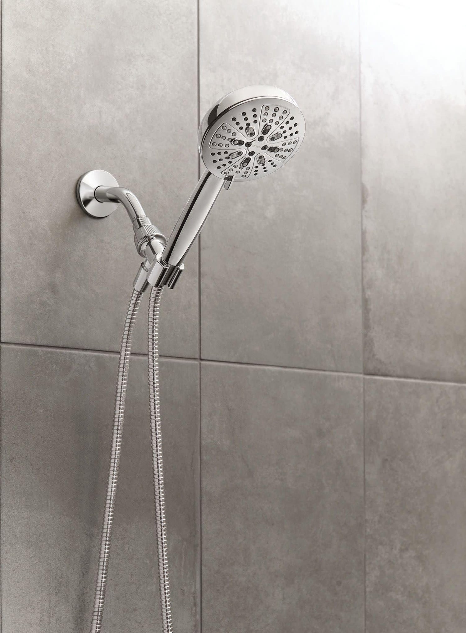 Moen Hydro Energetix Chrome High Pressure Shower Head with Handheld Sprayer Featuring 8 Spray Settings, 200H0