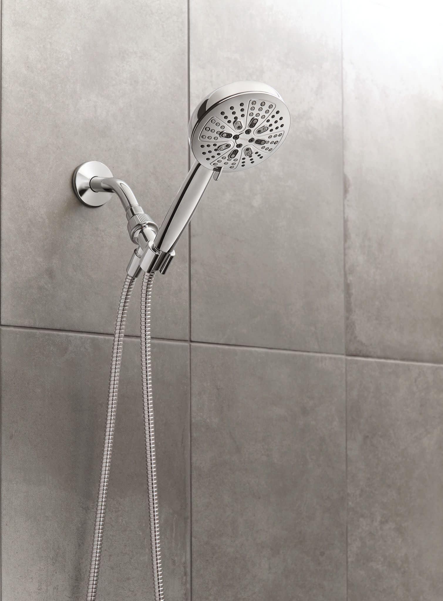 Moen Hydro Energetix Chrome High Pressure Shower Head with Handheld Sprayer Featuring 8 Spray Settings, 200H0