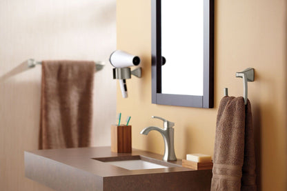 Moen YB5118BN Voss 18-Inch Bathroom -Towel Bar, Brushed Nickel
