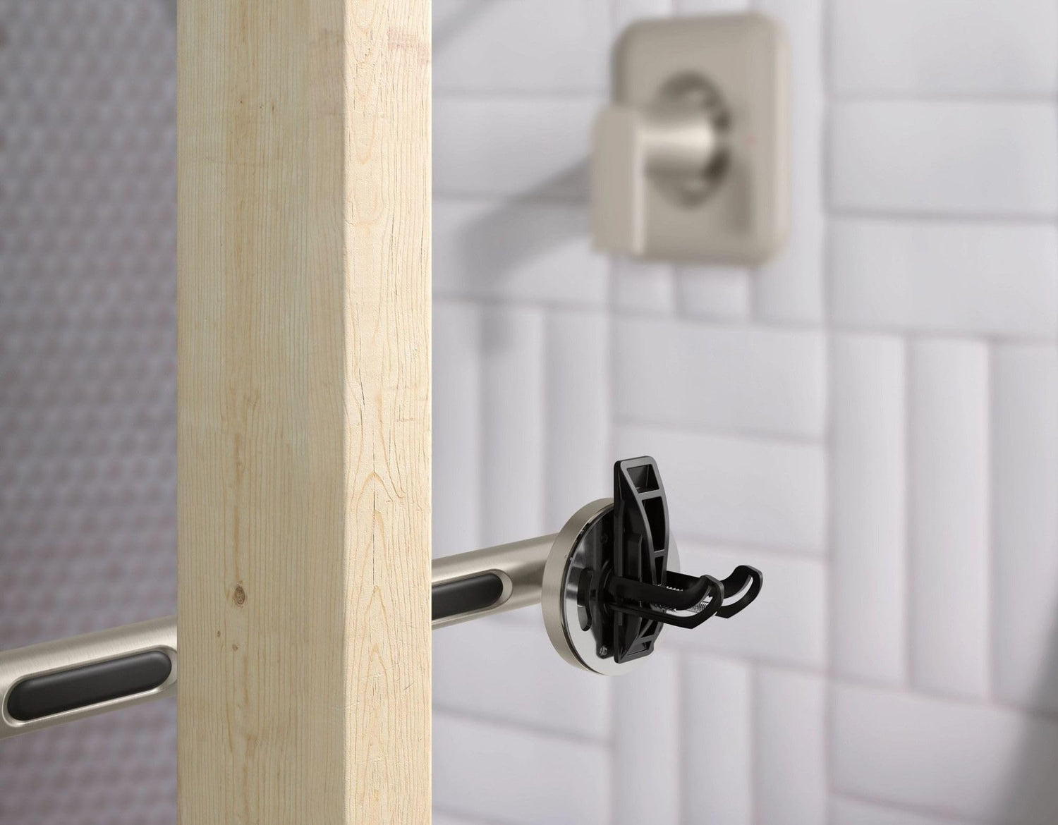 Moen YG0724BN Bathroom Safety 24-Inch Stainless Steel Modern Bathroom Grab Bar, Brushed Nickel