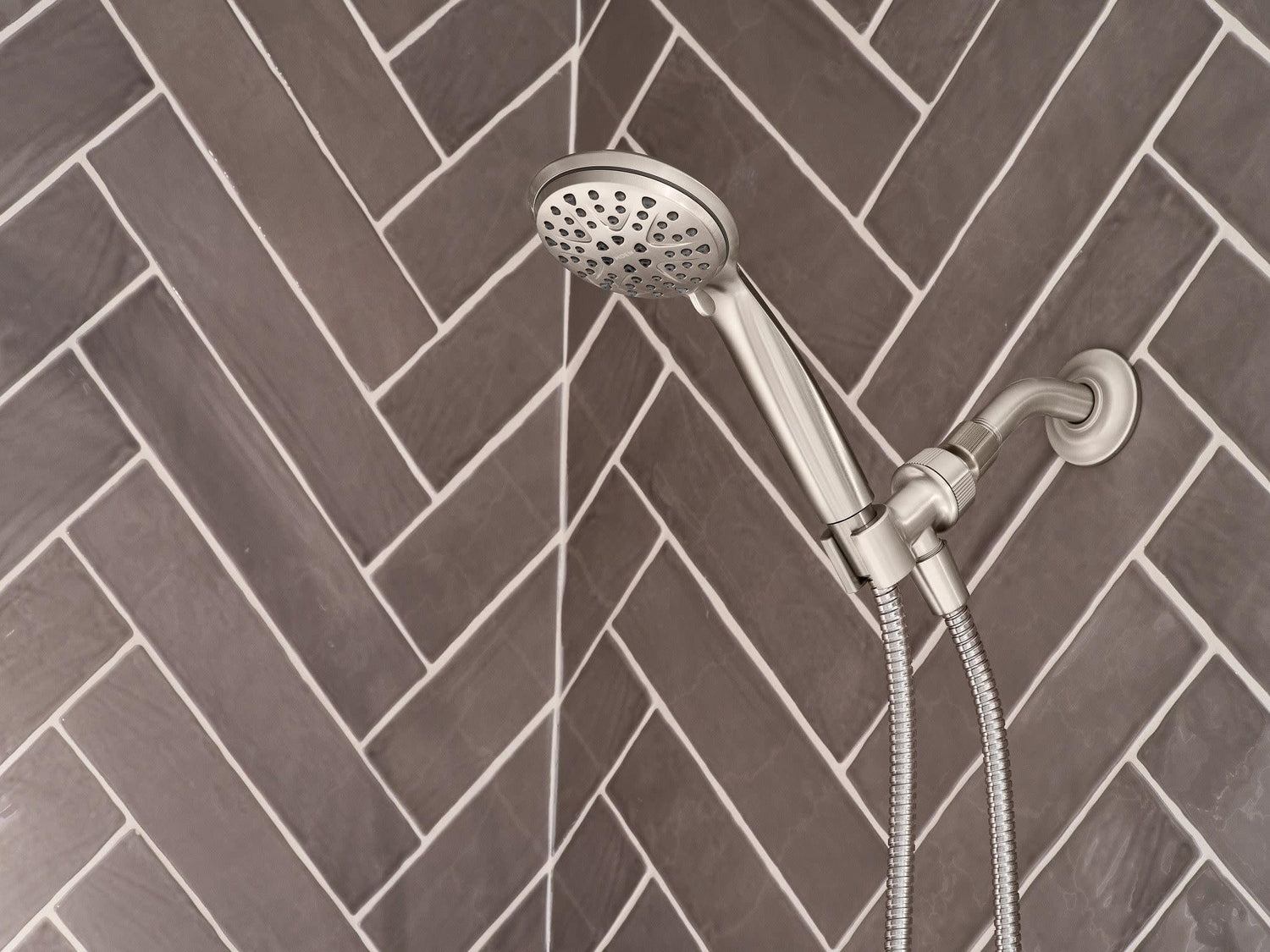 Moen Attune Shower Head with Handheld Sprayer, 6 Handheld Shower Head Spray Settings, Spot Resist Brushed Nickel Finish, 218H0SRN