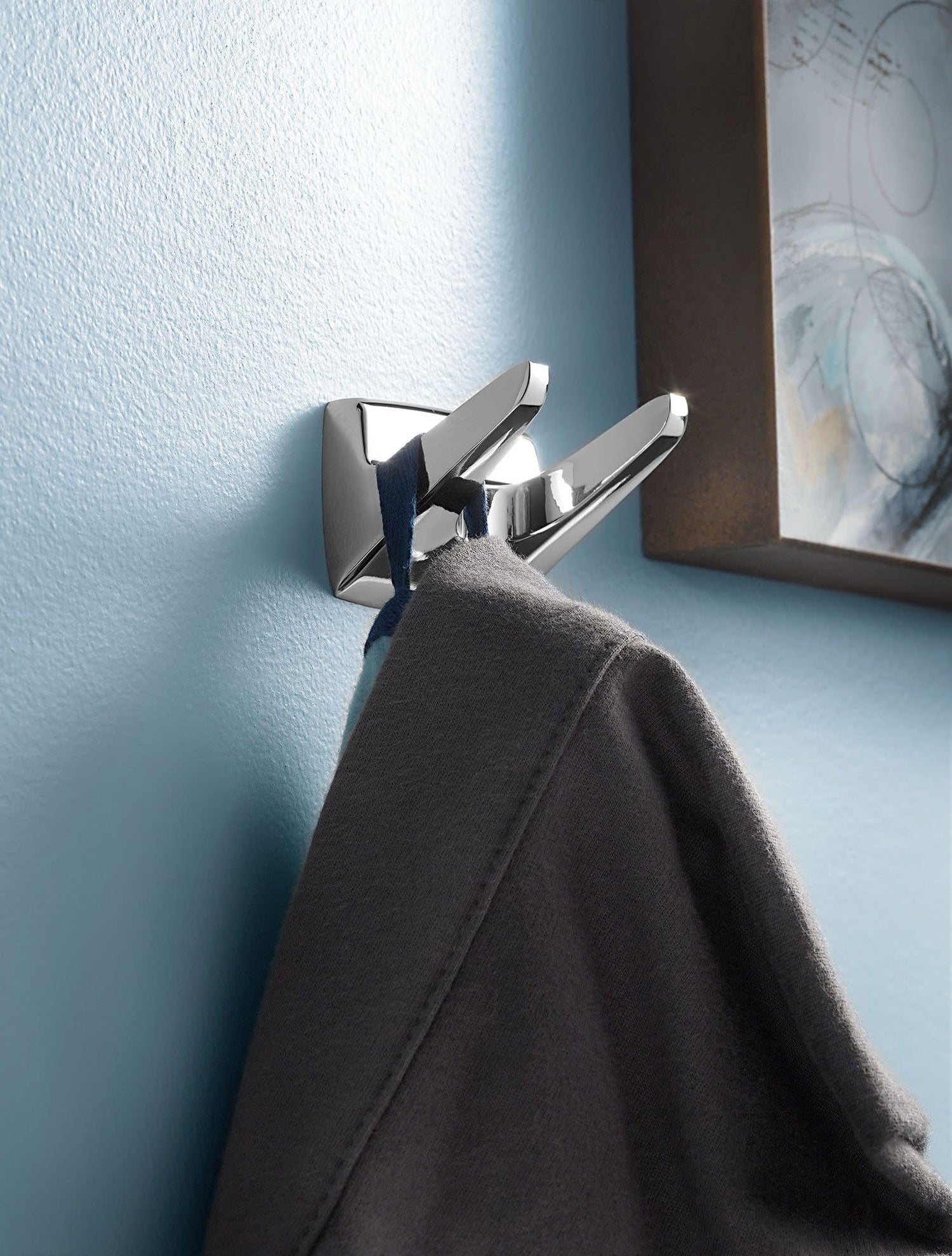 Moen Donnor Collection Chrome 6.25-Inch Diameter Wall Mount Contemporary Bathroom Hand-Towel Ring, P5860