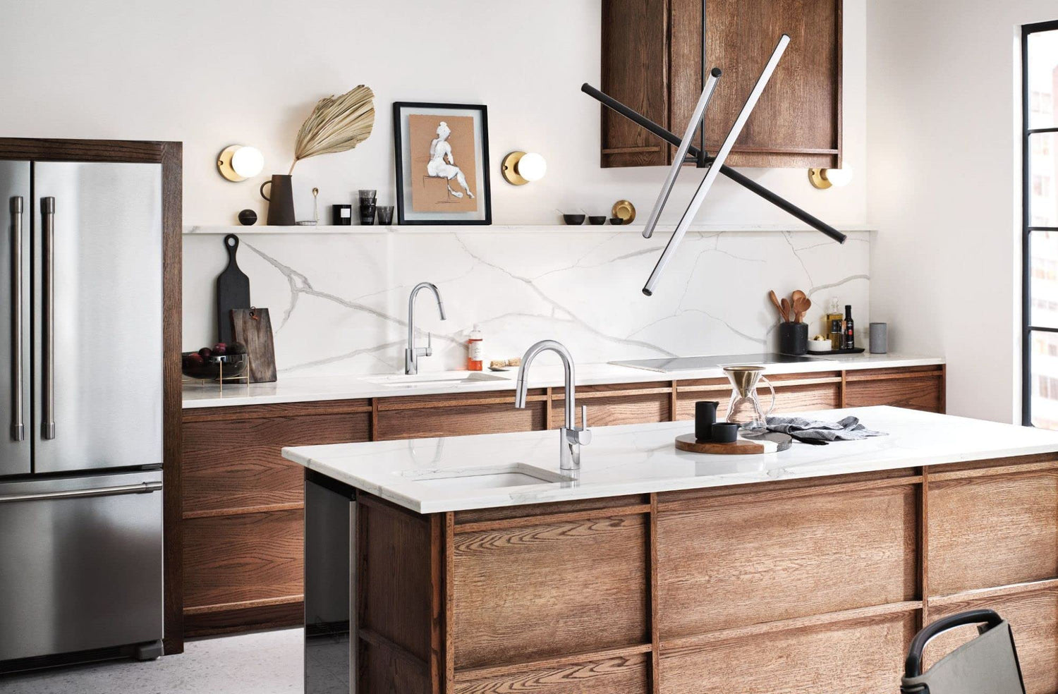 MOEN Align 7565EVC Single-Handle Smart Touchless Pull Down Sprayer Kitchen Faucet with Voice Control and Power Clean in Chrome