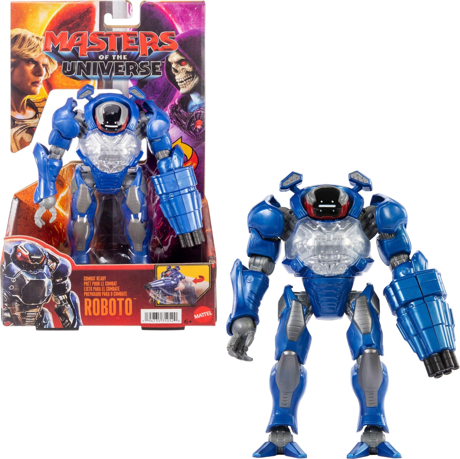 Mattel Masters of the Universe 2026 Kid Feature Wave 2 Roboto Combat Ready Action Figure