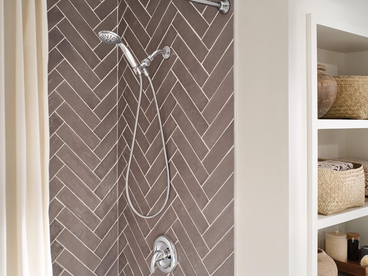 Moen Attune Shower Head with Handheld Sprayer, 6 Shower Head Spray Settings, Chrome Finish, 218H0