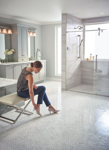 MOEN 3669EPBN Eco-Performance 4-Function Hand Shower with 30-Inch Slide Bar and 69-Inch Hose in Brushed Nickel