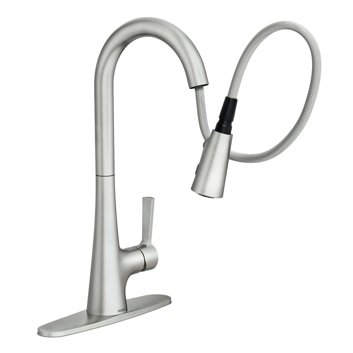 Moen Mikah 87069SRS One-Handle High Arc Pulldown Kitchen Faucet in Spot Resist Stainless