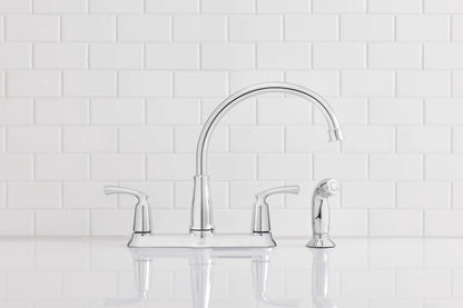 MOEN Bexley 87403 High Arc Kitchen Faucet with Side Spray in Chrome