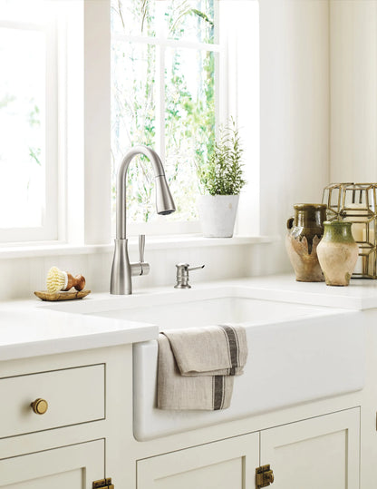 MOEN Lucira 87699SRS One-handle High Arc Pulldown Kitchen Faucet in Spot Resist Stainless