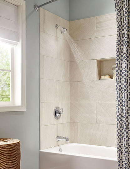 MOEN Glyde T2743EP 1-Handle 1-Spray Single-Handle Posi-Temp Tub and Shower Faucet Trim Kit in Chrome (Valve Not Included)